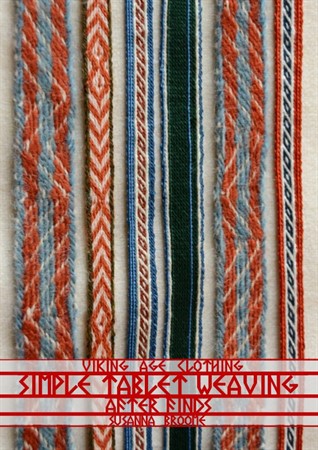 printed booklet with patterns of historical viking tablet weaving