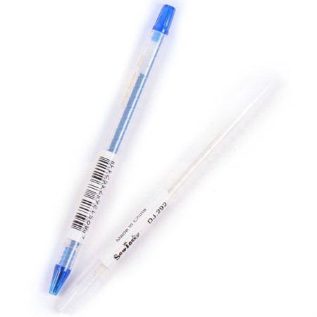 2-pack med vit och blå märkpenna för textil
