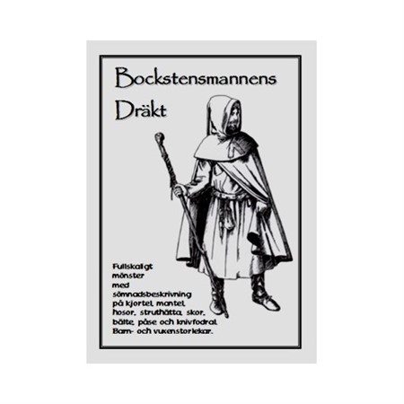 symönster i fullskala för Bockstensmannens 1300-talsdräkt