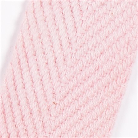 rosa 15mm vävt textilband i bomull på hel rulle