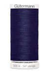 Sytråd polyester gutermann 500m 310 mörkblå