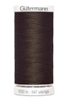 Sytråd polyester gutermann 500m 694 brun