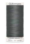 Sytråd polyester gutermann 500m 701 mörkgrå