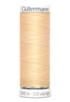 Sytråd polyester gutermann 200m 006 ljusgul