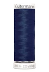 Sytråd polyester gutermann 200m 011 mörkblå