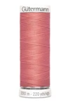 Sytråd polyester gutermann 200m 080 mörk gammelrosa