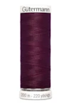 Sytråd polyester gutermann 200m 108 vinröd