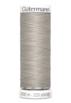 Sytråd polyester gutermann 200m 118 ljus gråbrun