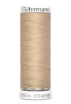 Sytråd polyester gutermann 200m 186 beige