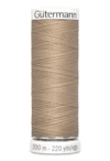 Sytråd polyester gutermann 200m 215 mörk beige