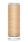 Sytråd polyester gutermann 200m 421 beige