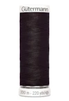 Sytråd polyester gutermann 200m 682 mörkbrun