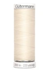 Sytråd polyester gutermann 200m 802 naturvit