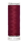 Sytråd polyester gutermann 200m 910 mörkröd