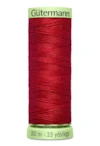 Knapphålstråd polyester Gutermann 30m 046 Röd