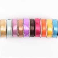 Satinband 12mm 10-pack blandade färger