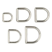D-ring gjuten silverfärgad