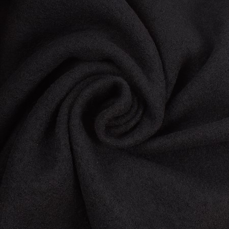 svart stretchigt stickat kokt ulltyg metervara till kläder