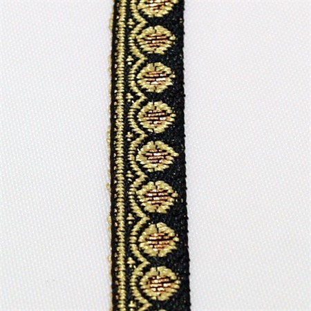 Band SAN 139 svart/gul 1,1cm