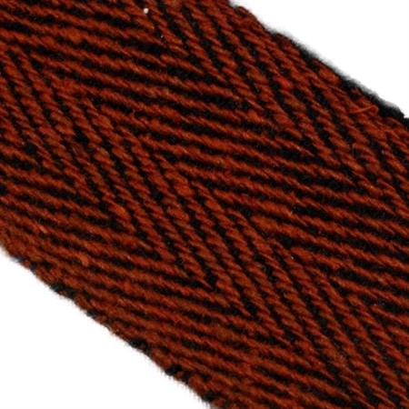 röd svart vävt ylleband 5cm bred