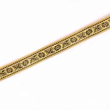 Band SRA 056 guld/svart 1,5cm