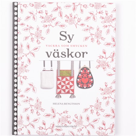 Inbunden bok sy väskor vackra som smycken 118 sidor svenska SB014