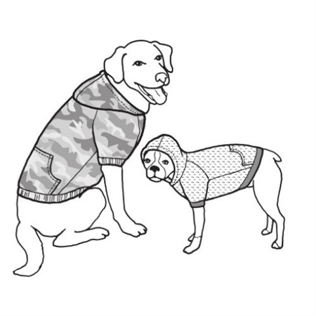 symönster tröja till små och stora hundar