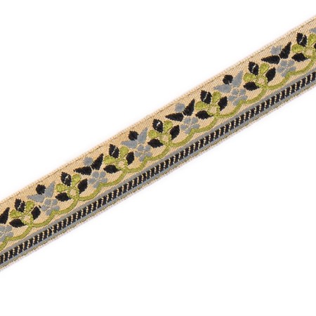 Band SR 3800C grå/grön 2.5cm