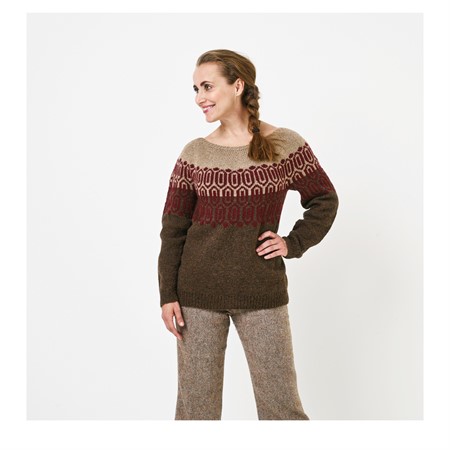 Stickmönster Mönstrad sweater