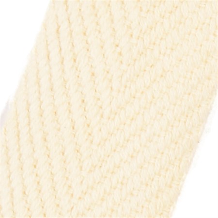 naturvit 10mm brett textilband i bomull på hel rulle