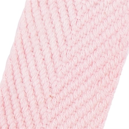 rosa 10mm brett textilband i bomull på hel rulle