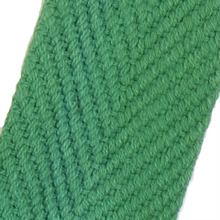 mörkgrön 10mm brett textilband i bomull på hel rulle
