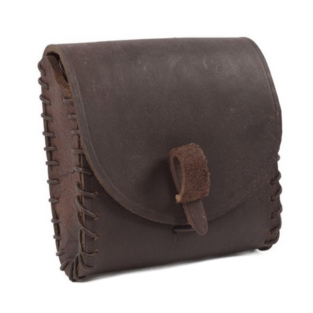 brun medeltida bältesväska tor liten