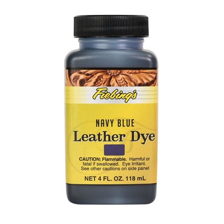 marinblå läderfärg Fiebing leather dye 4oz