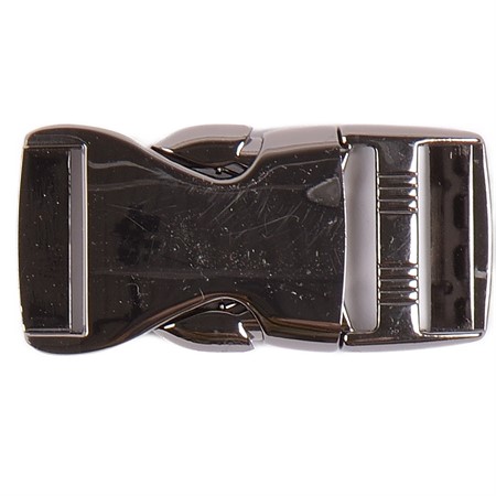 svart klickspänne 25mm bred av metall